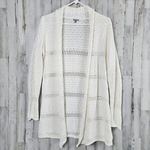 Charlotte Russe Cardigan White Sweater Size Large
